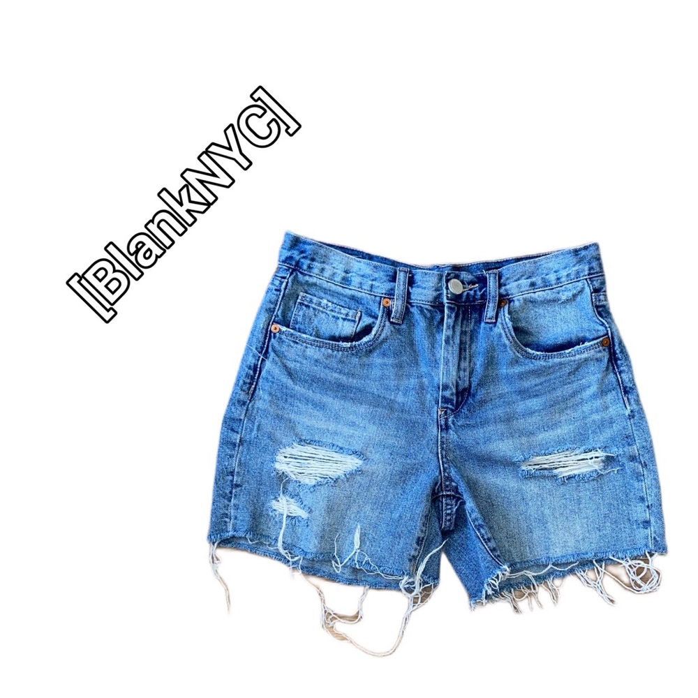 [BlankNYC] Distressed High Rise Shorts